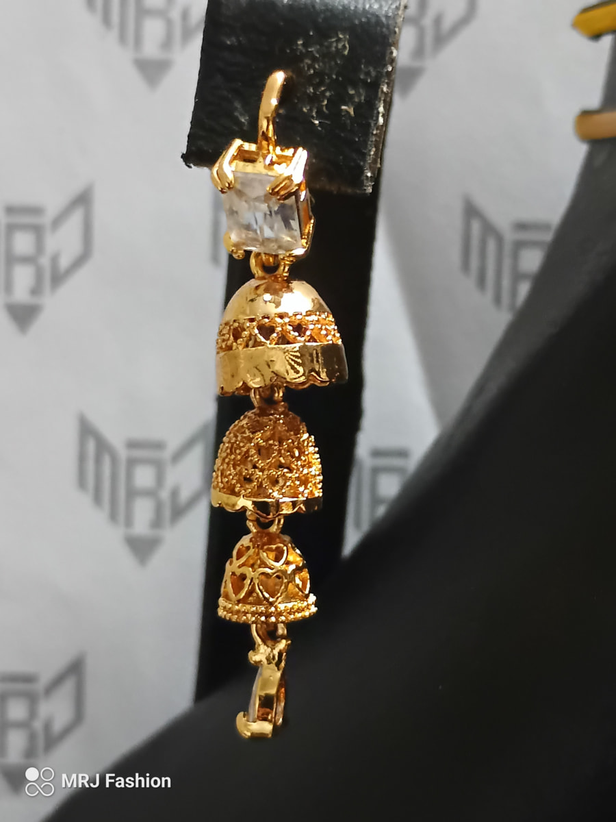 Triple Layered Jhumki Earrings 3 Triple Layered Jhumki Earrings 3