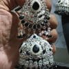 Rajasthani Jhumka Black White 3 Rajasthani Jhumka Black White 3