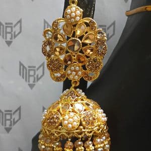 Rajasthani Jhumka Golden 2