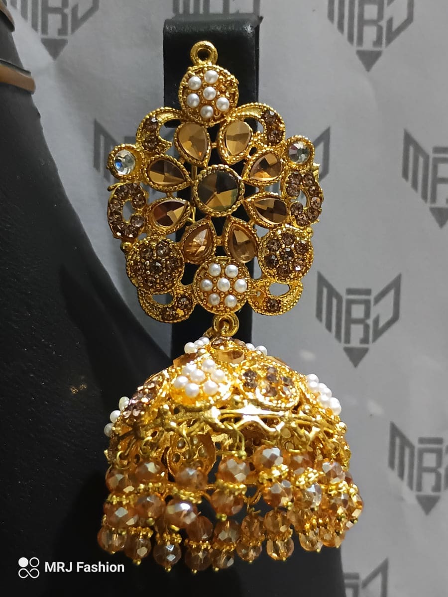 Rajasthani Jhumka Golden 3 Rajasthani Jhumka Golden 3